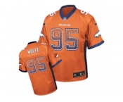 Youth Nike Denver Broncos #95 Derek Wolfe Limited Orange Drift Fashion NFL Jersey