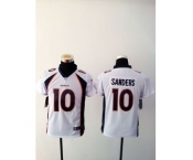 nike youth nfl jerseys denver broncos #10 sanders white[nike][sanders]