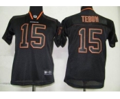 nike youth nfl jerseys denver broncos #15 tebow black[lights out]