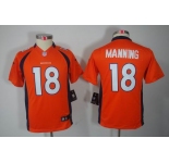 nike youth nfl jerseys denver broncos #18 manning orange[nike limited]