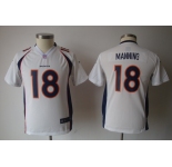nike youth nfl jerseys denver broncos #18 manning white[nike]