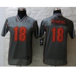 nike youth nfl jerseys denver broncos #18 peyton manning grey[nike vapor]