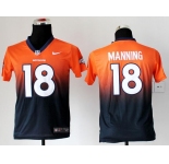 nike youth nfl jerseys denver broncos #18 peyton manning orange-blue[nike drift fashion][second version]