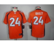 nike youth nfl jerseys denver broncos #24 bailey orange[nike limited]