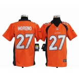 nike youth nfl jerseys denver broncos #27 moreno orange[nike]