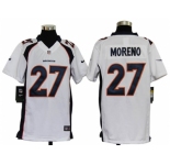 nike youth nfl jerseys denver broncos #27 moreno white[nike]