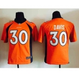 nike youth nfl jerseys denver broncos #30 davis orange[nike]