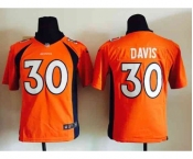 nike youth nfl jerseys denver broncos #30 davis orange[nike]