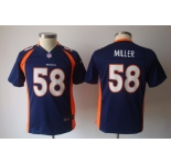 nike youth nfl jerseys denver broncos #58 miller blue[nike]