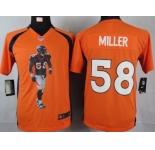 nike youth nfl jerseys denver broncos #58 miller orange[portrait fashion]
