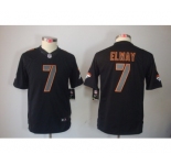 nike youth nfl jerseys denver broncos #7 john elway black[nike impact limited]