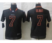 nike youth nfl jerseys denver broncos #7 john elway black[nike lights out]