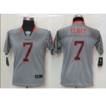 nike youth nfl jerseys denver broncos #7 john elway grey[nike lights out]
