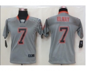 nike youth nfl jerseys denver broncos #7 john elway grey[nike lights out]