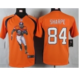 nike youth nfl jerseys denver broncos #84 sharpe orange[portrait fashion]