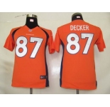 nike youth nfl jerseys denver broncos #87 decker orange[nike]