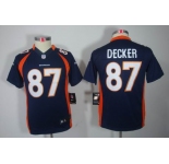 nike youth nfl jerseys denver broncos #87 eric decker blue[nike limited]