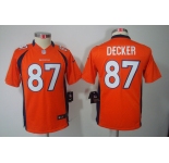 nike youth nfl jerseys denver broncos #87 eric decker orange[nike limited]