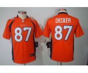 nike youth nfl jerseys denver broncos #87 eric decker orange[nike limited]