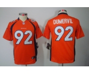 nike youth nfl jerseys denver broncos #92 dumervil orange[nike limited]