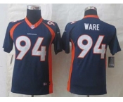 nike youth nfl jerseys denver broncos #94 ware blue[nike Limited]