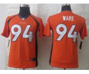 nike youth nfl jerseys denver broncos #94 ware orange[nike Limited]