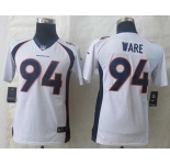 nike youth nfl jerseys denver broncos #94 ware white[nike Limited]