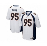 nike youth nfl jerseys denver broncos #95 wolfe white[nike]