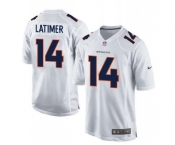 youth nike nfl jerseys denver broncos #14 latimer white[new game]