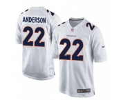 youth nike nfl jerseys denver broncos #22 anderson white[new game]
