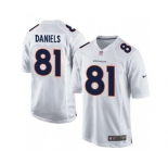 youth nike nfl jerseys denver broncos #81 daniels white[new game]