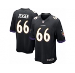 Men Nike Baltimore Ravens #66 Ryan Jensen Game Black Alternate NFL Jersey