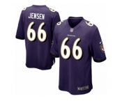 Men Nike Baltimore Ravens #66 Ryan Jensen Game Purple Team Color NFL Jersey