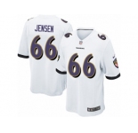 Men Nike Baltimore Ravens #66 Ryan Jensen Game White NFL Jersey