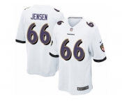 Men Nike Baltimore Ravens #66 Ryan Jensen Game White NFL Jersey