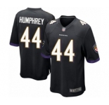 Men's Baltimore Ravens #44 Marlon Humphrey Game Black Alternate Football Jersey
