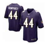 Men's Baltimore Ravens #44 Marlon Humphrey Game Purple Team Color Football Jersey