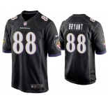 Men's Baltimore Ravens #88 Bryant Game Black Football Jersey