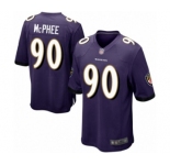 Men's Baltimore Ravens #90 Pernell McPhee Game Purple Team Color Football Jersey