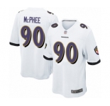 Men's Baltimore Ravens #90 Pernell McPhee Game White Football Jersey