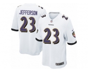 Men's Nike Baltimore Ravens #23 Tony Jefferson Game White NFL Jersey