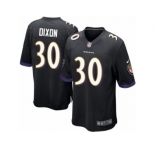 Men's Nike Baltimore Ravens #30 Kenneth Dixon Game Black Alternate NFL Jersey