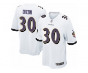 Men's Nike Baltimore Ravens #30 Kenneth Dixon Game White NFL Jersey