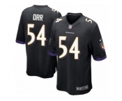 Men's Nike Baltimore Ravens #54 Zach Orr Game Black Alternate NFL Jersey