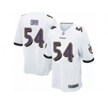 Men's Nike Baltimore Ravens #54 Zach Orr Game White NFL Jersey