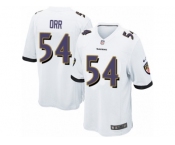 Men's Nike Baltimore Ravens #54 Zach Orr Game White NFL Jersey