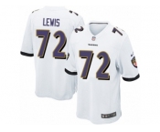 Men's Nike Baltimore Ravens #72 Alex Lewis Game White NFL Jersey