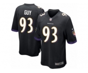 Men's Nike Baltimore Ravens #93 Lawrence Guy Game Black Alternate NFL Jersey