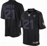 nike nfl jerseys baltimore ravens #21 webb black[nike impact limited Art Patch]