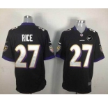 nike nfl jerseys baltimore ravens #27 ray rice black[game Art Patch]